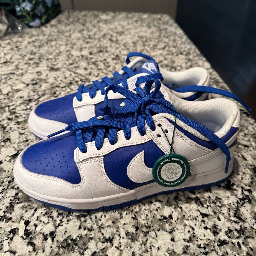 Nike Kids Royal Blue and White Sneakers